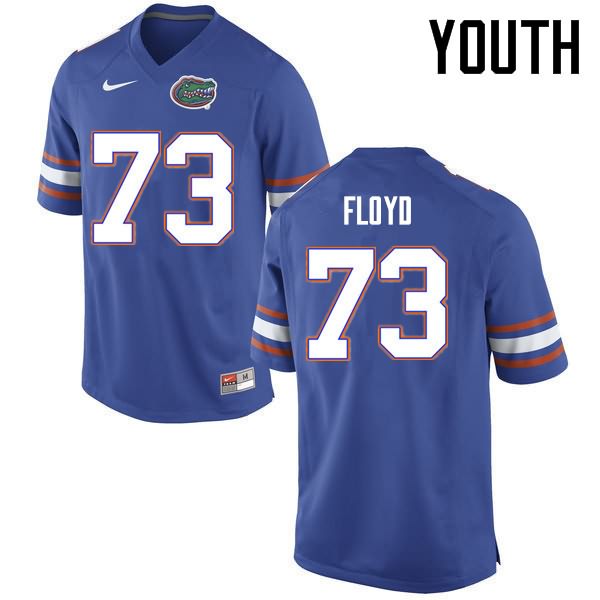 NCAA Florida Gators Sharrif Floyd Youth #73 Nike Blue Stitched Authentic College Football Jersey CBY6264LR